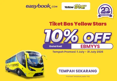 Proof of coupon - Easybook - Easybook promo code: [[10% off]] on Yellow Stars bus tickets
