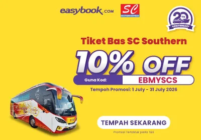 Proof of coupon - Easybook - Easybook promo code: [[10% off]] on SC Southern bus tickets