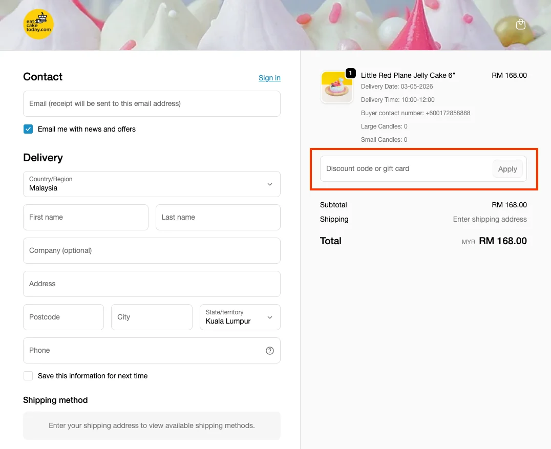 How to use a working coupon code? - Eat Cake Today