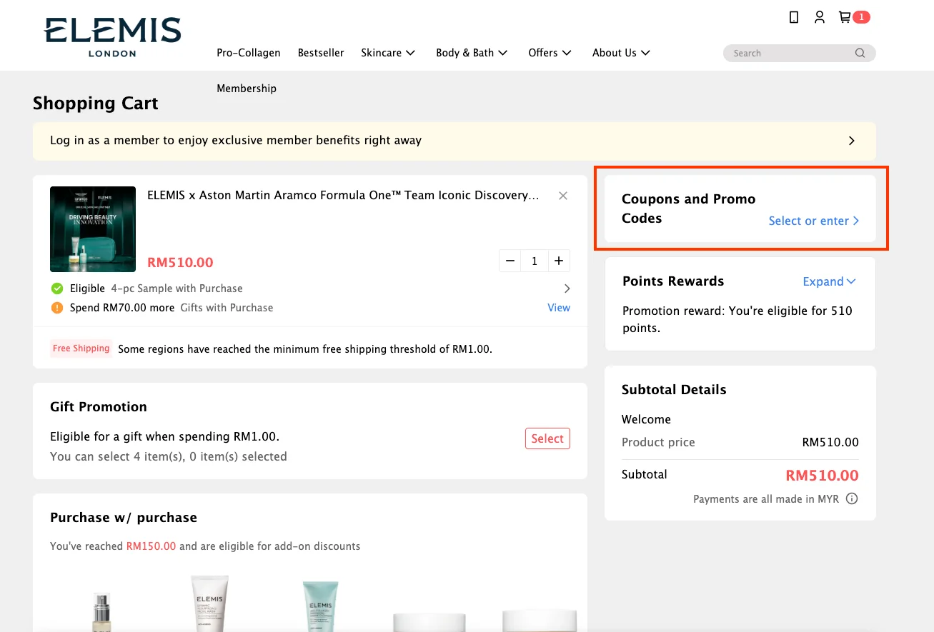 How to use a working coupon code? - Elemis