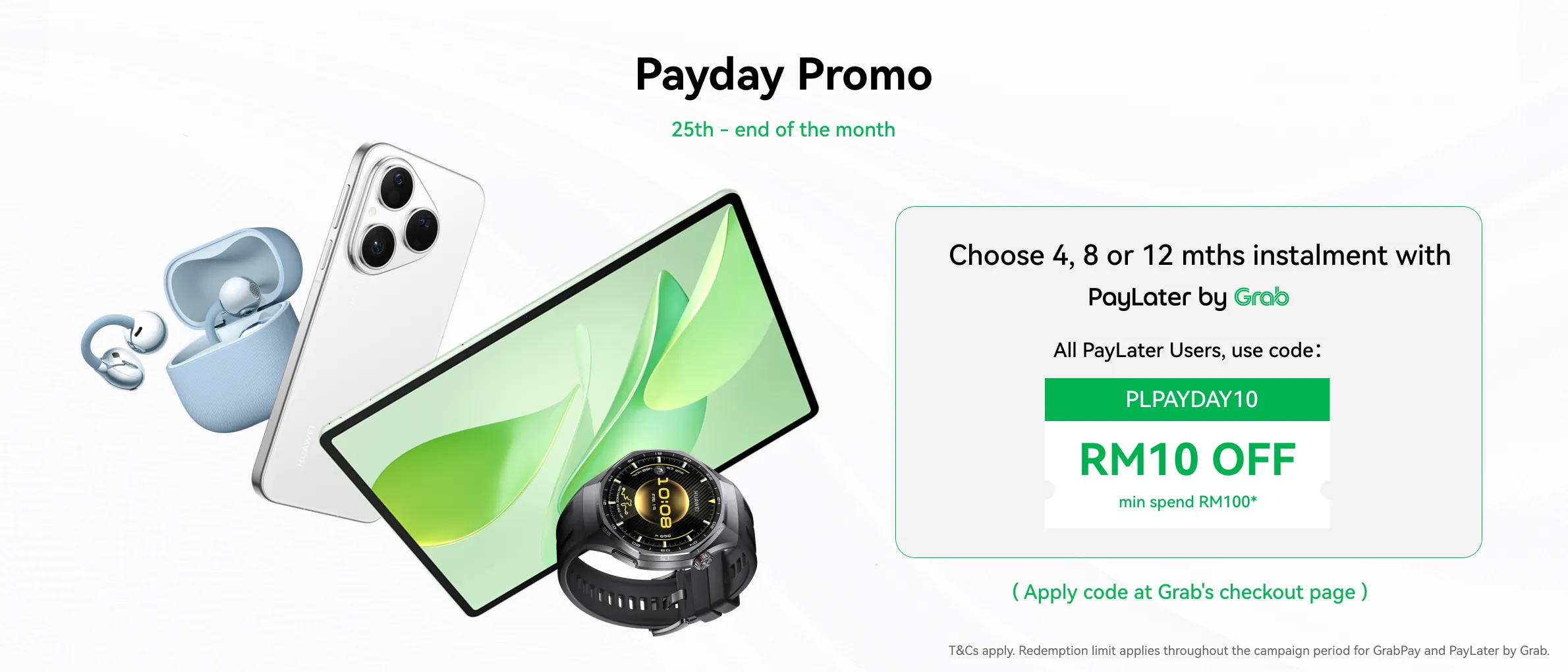Proof of coupon - Huawei - Huawei promo code: [[RM10 off]] on PayLater instalments
