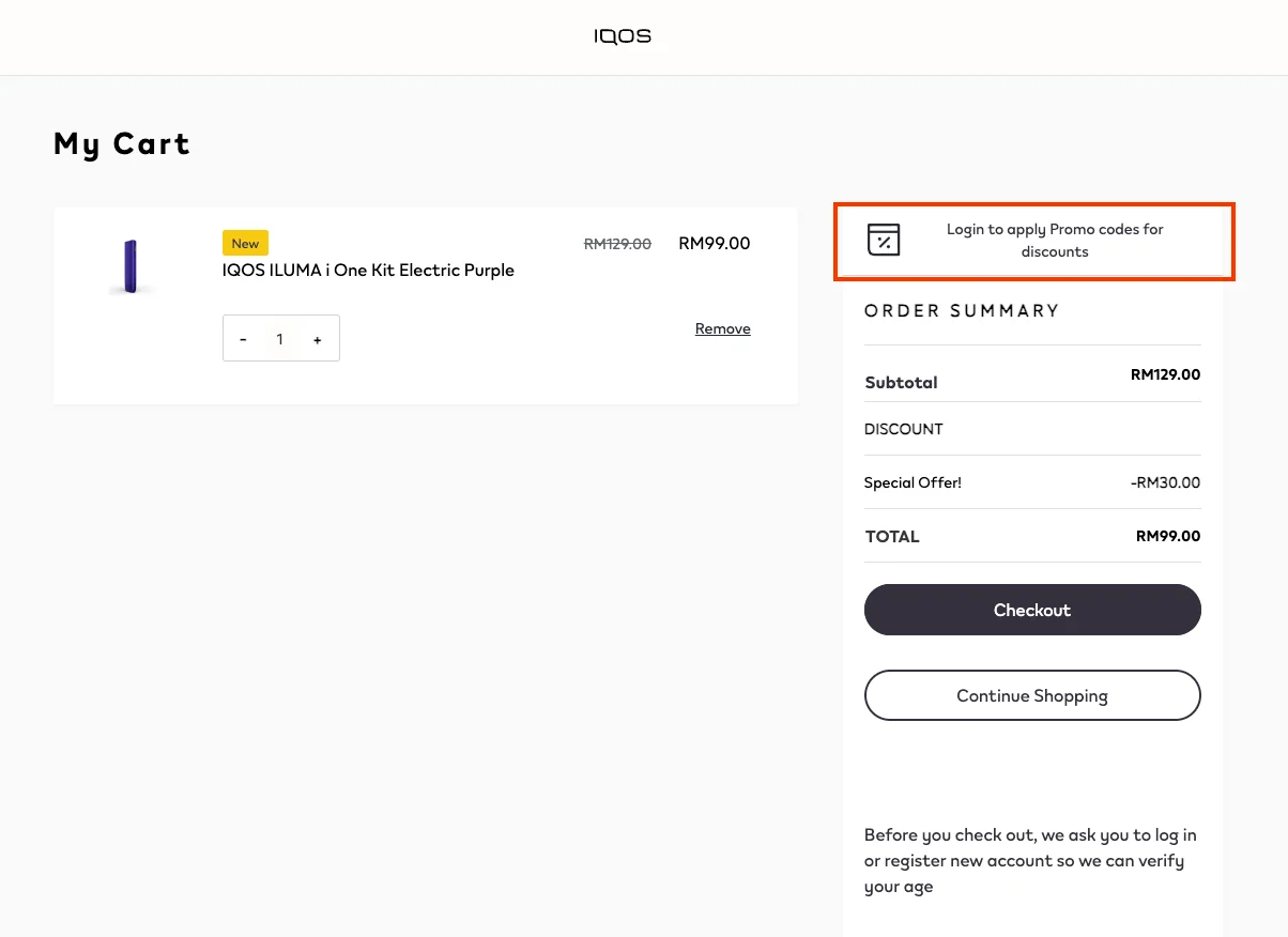How to use a working coupon code? - Iqos