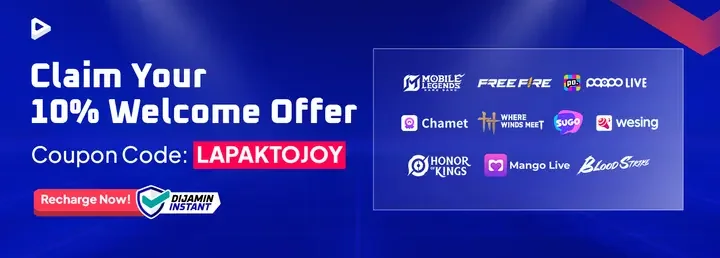 Proof of coupon - Lapakgaming - Lapakgaming promo code: [[10% off]] on recharge, instant welcome offer