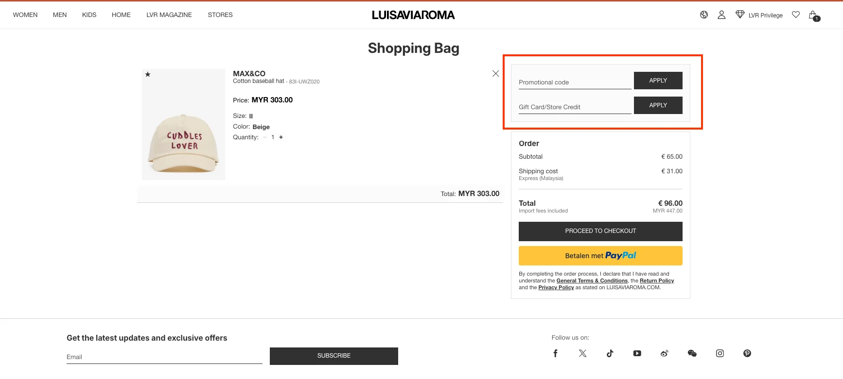 How to use a working coupon code? - Luisaviaroma