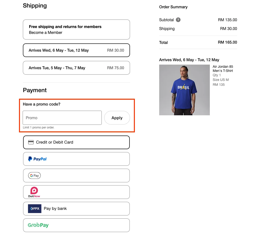 How to use a working coupon code? - Nike 