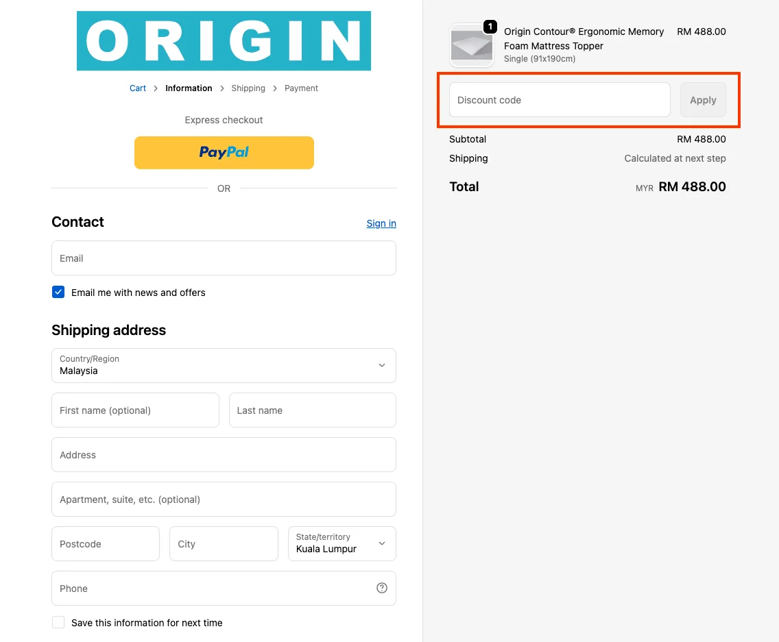 How to use a working coupon code? - Origin Mattress