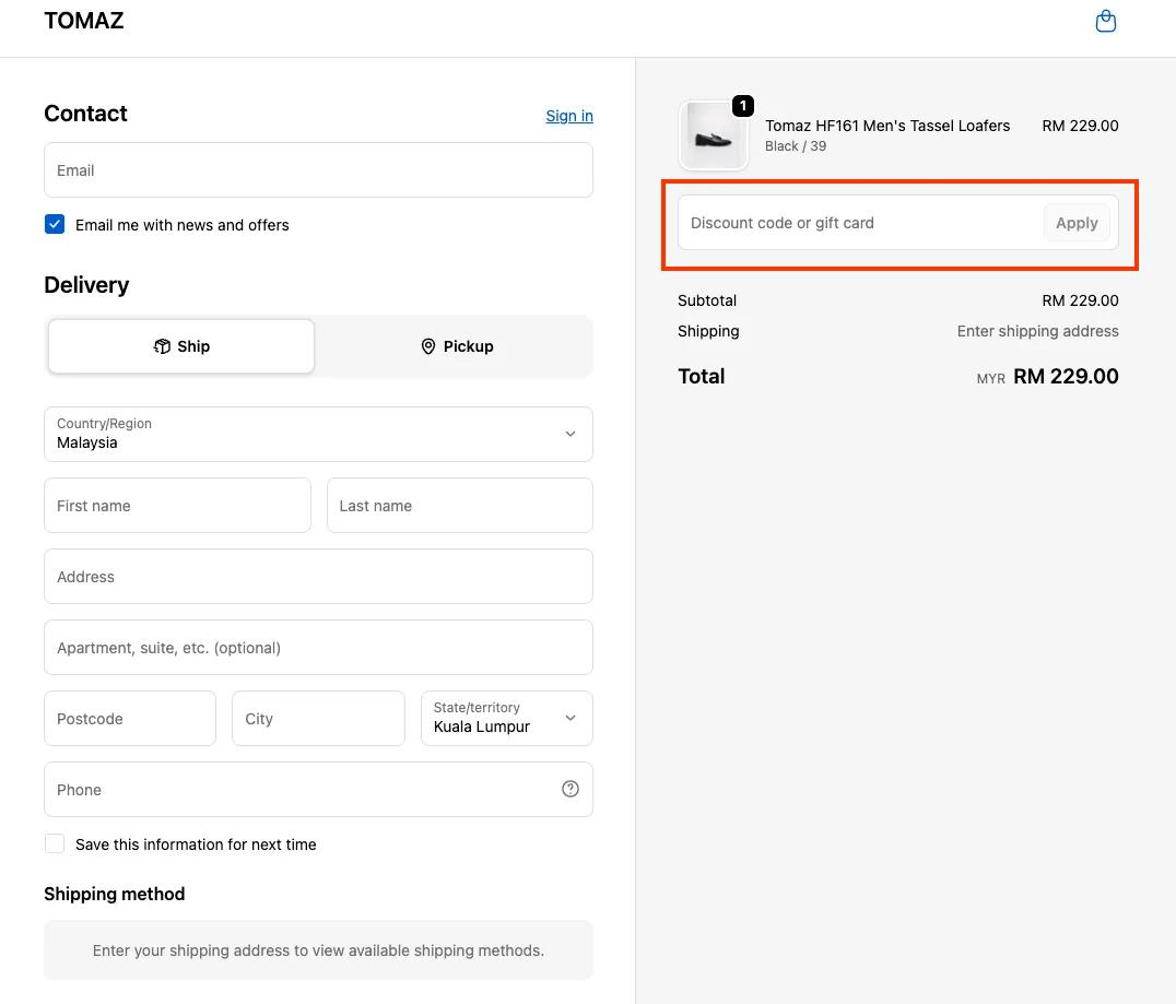How to use a working coupon code? - Tomaz