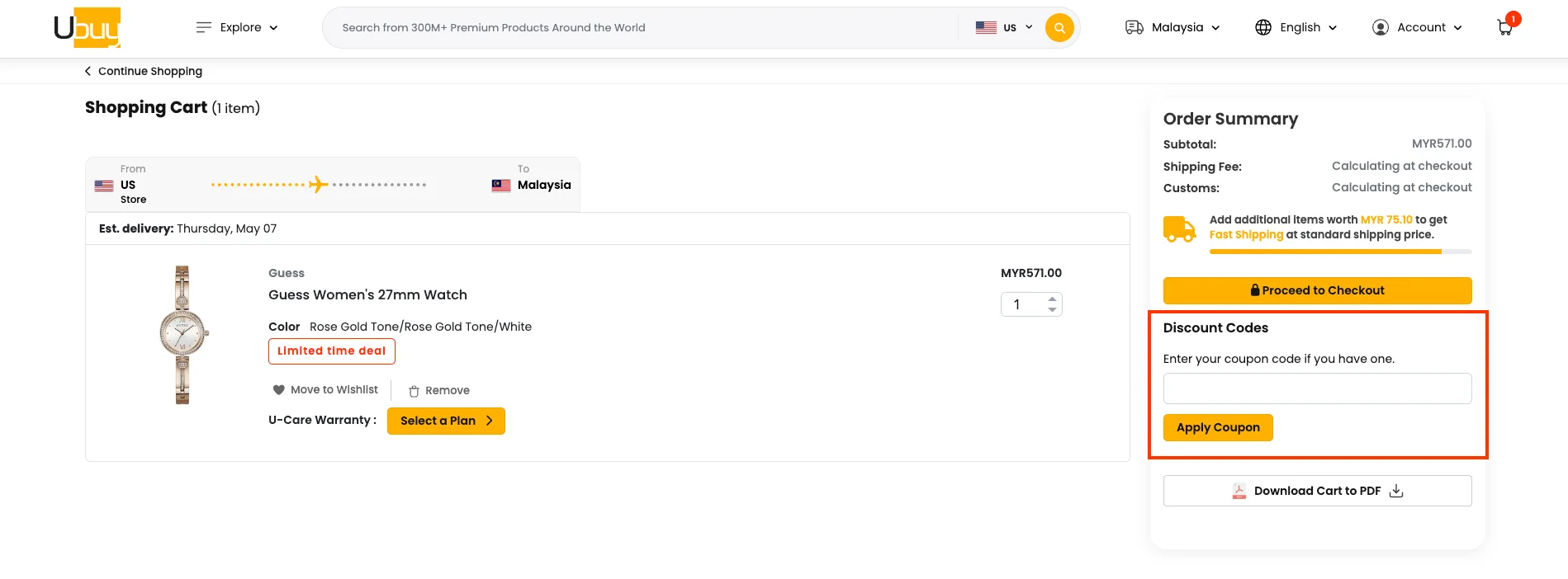 How to use a working coupon code? - UBuy