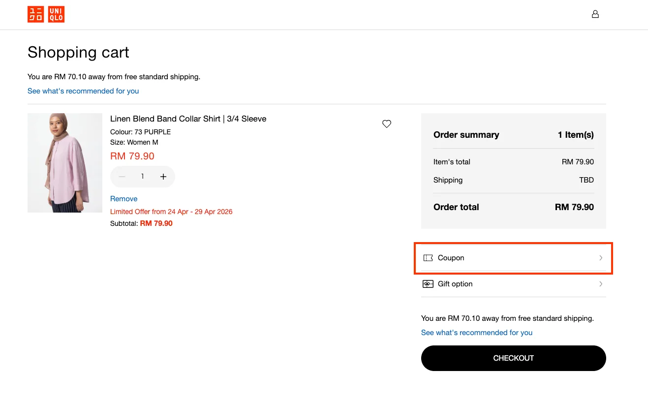 How to use a working coupon code? - Uniqlo